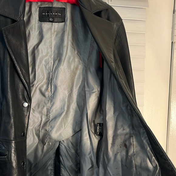 Gallery 100% Genuine Leather Women’s Blazer/Jacket. Size Large. - Picture 12 of 12